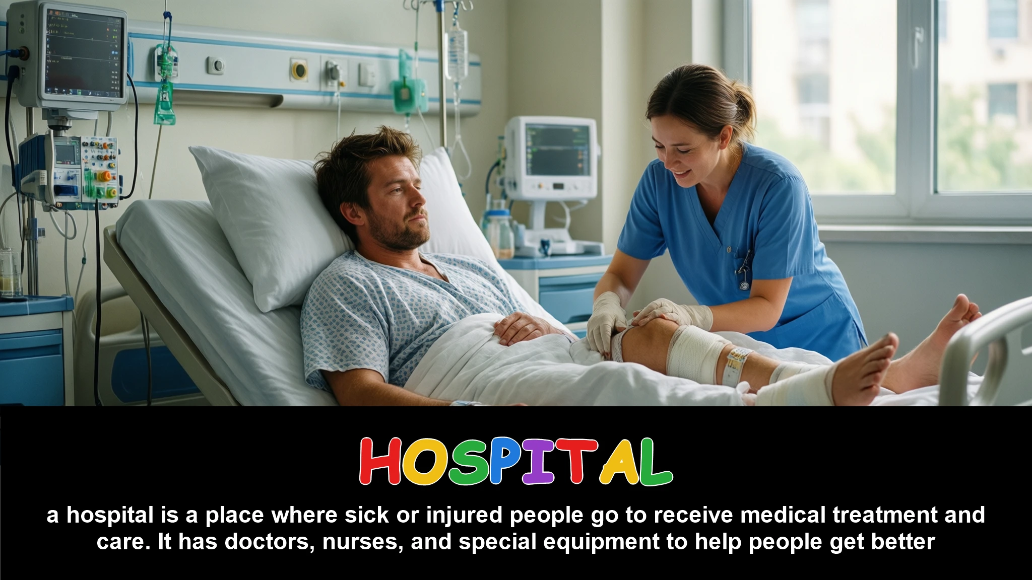 English Illustration for hospital